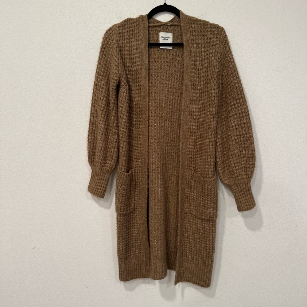 Cozy Brown Knit Cardigan Sweater